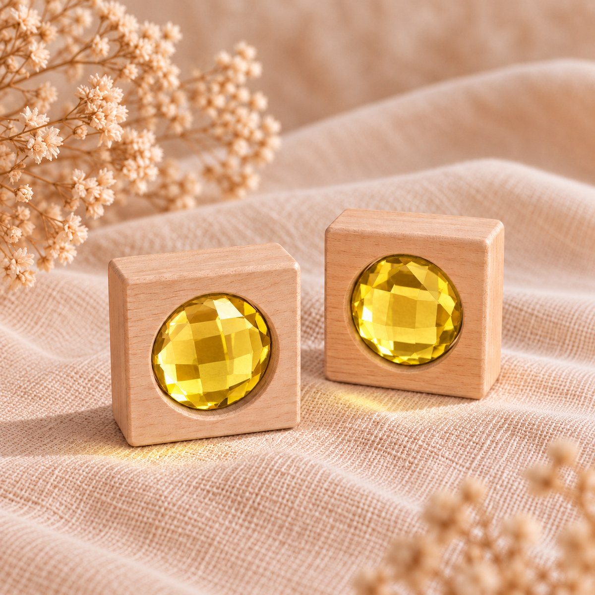 Bloque caleidoscopio – Amarillo
