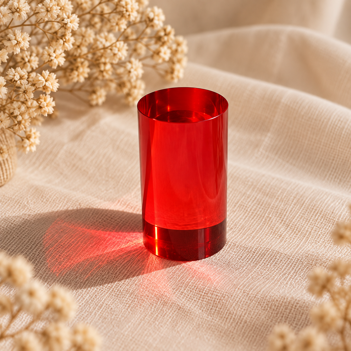 Cilindros translúcidos – Rojo
