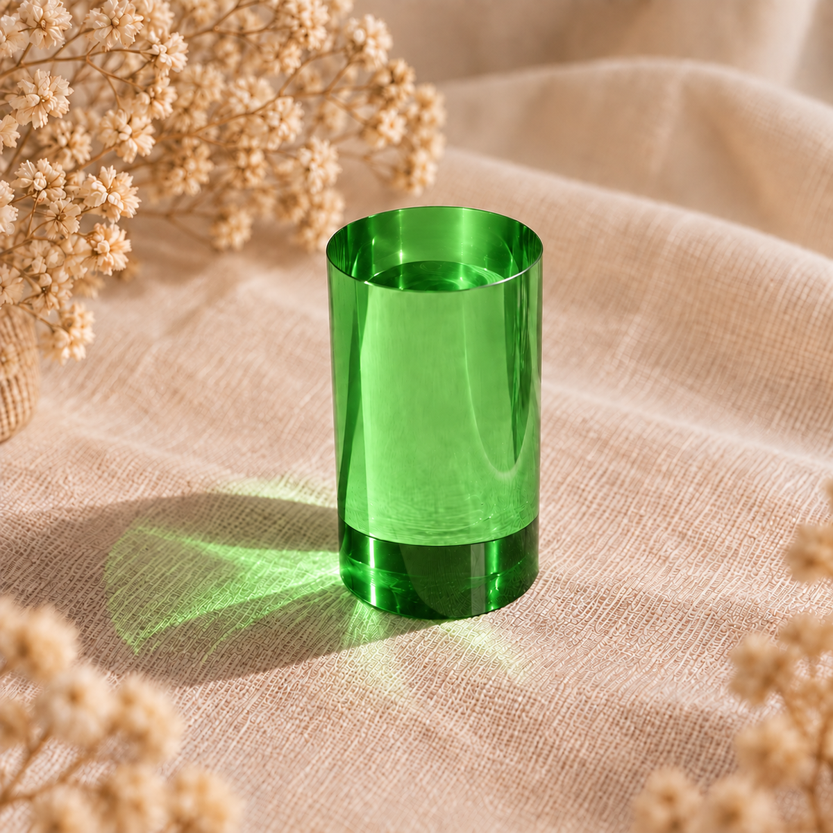 Cilindros translúcidos – Verde
