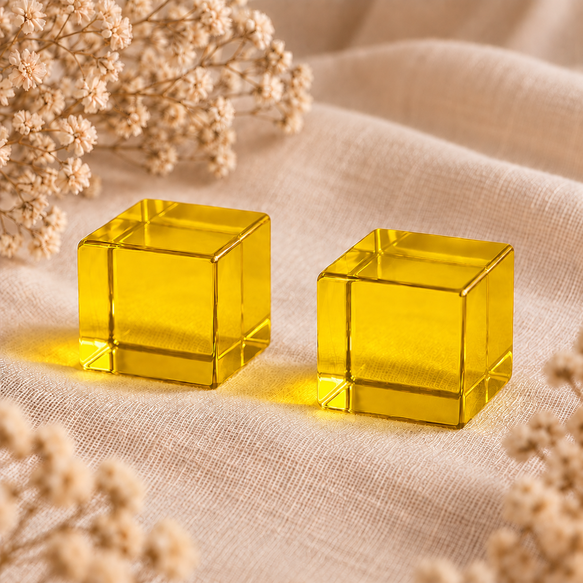 Cubos translúcidos – Amarillo
