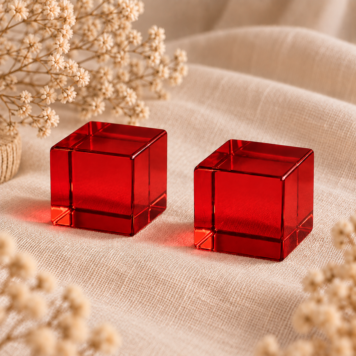 Cubos translúcidos – Rojo
