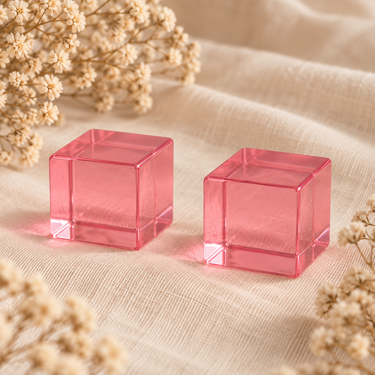 Cubos translúcidos – Rosa
