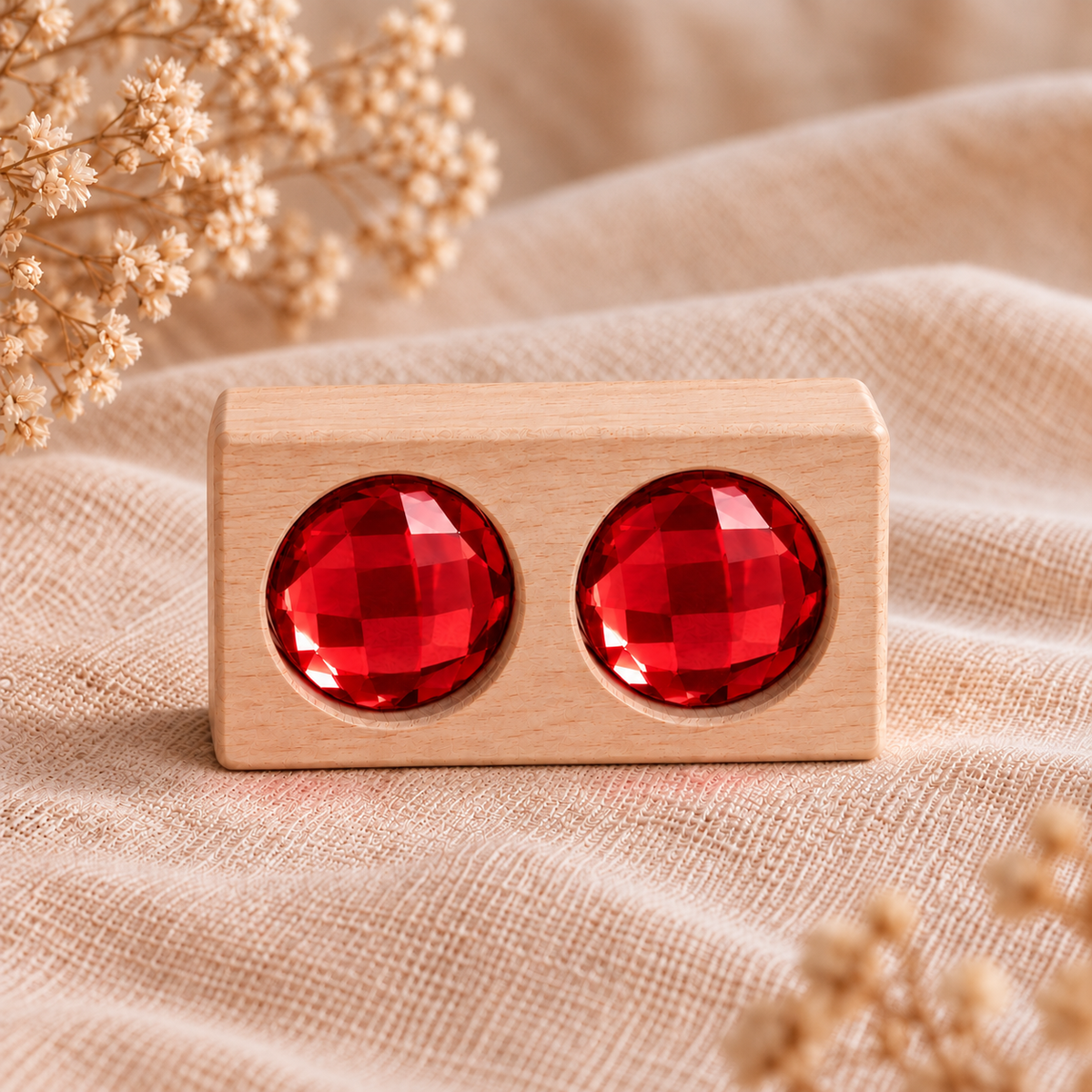 Bloque de dos gemas – Rojo
