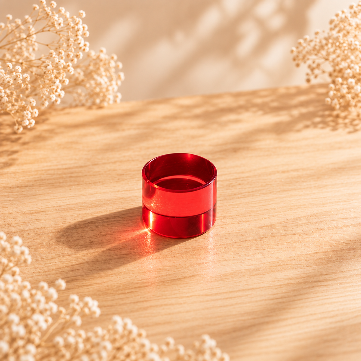 Cilindros translúcidos mini – Rojo
