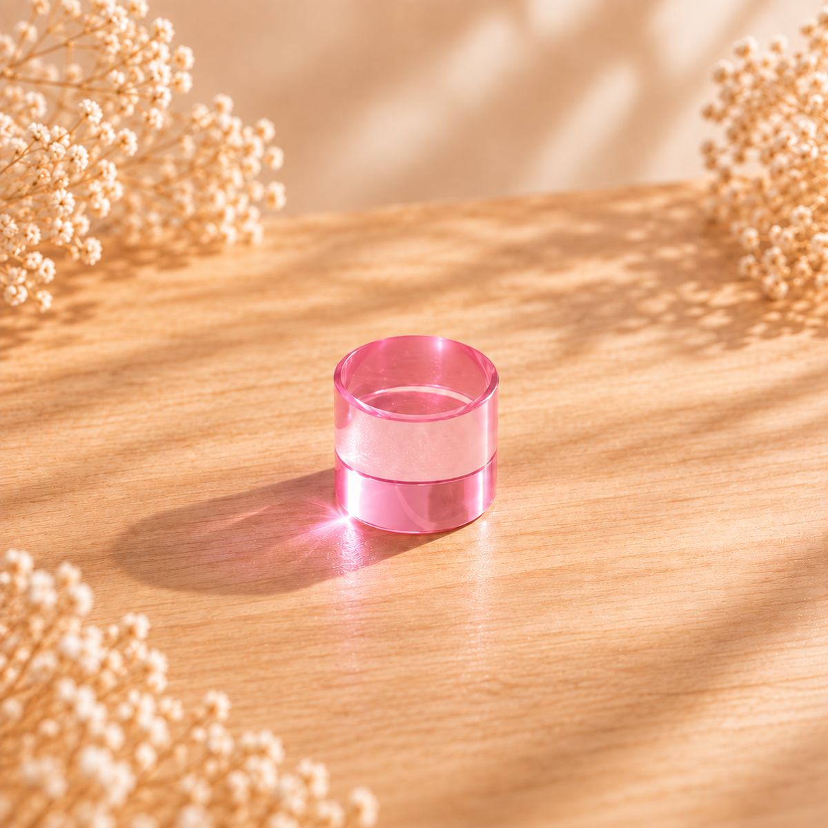 Cilindros translúcidos mini – Rosa
