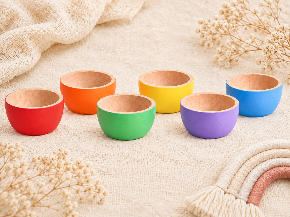 Set de 6 cuencos de colores – Arcoíris
