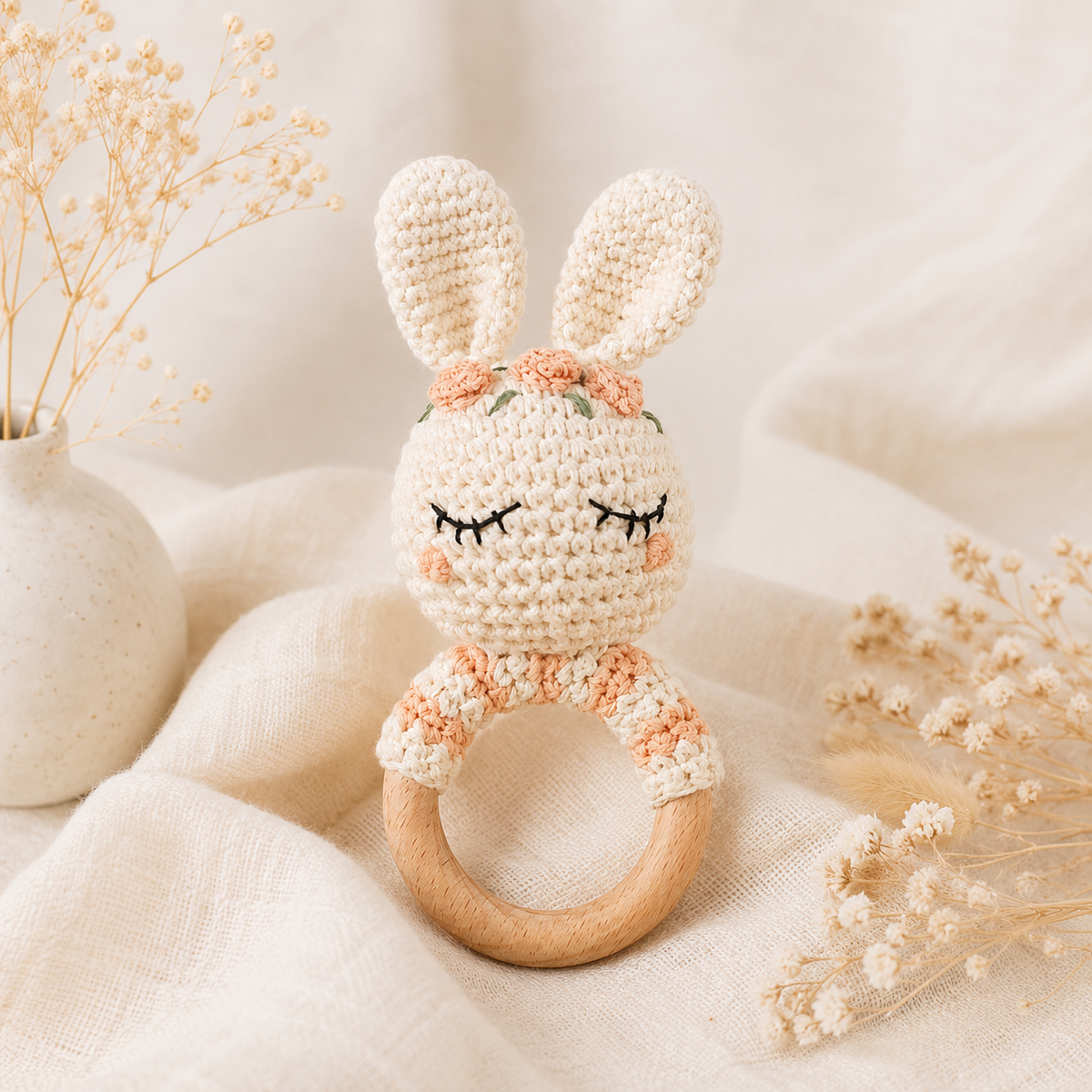 Sonajero de crochet
