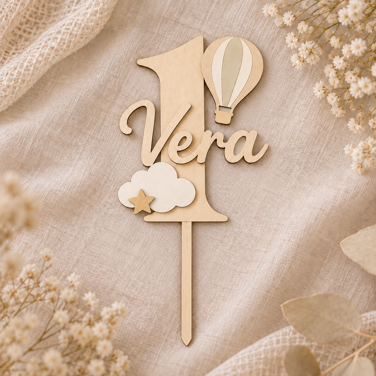 Topper pastel personalizado – Nombre
